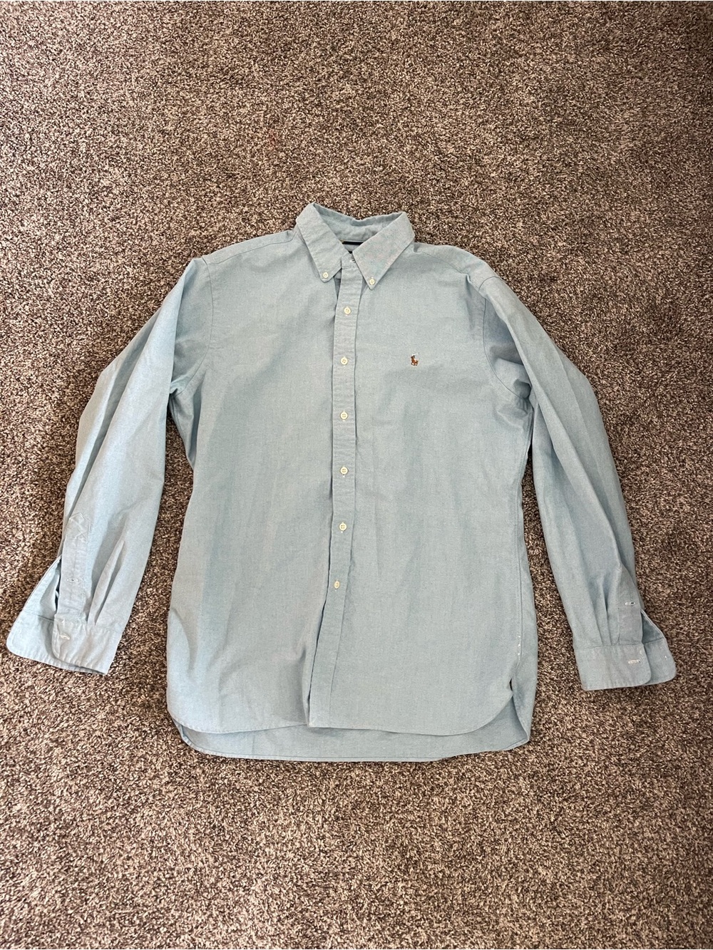 Ralph Lauren Light Blue Button-Down Men's Dress Shirt
